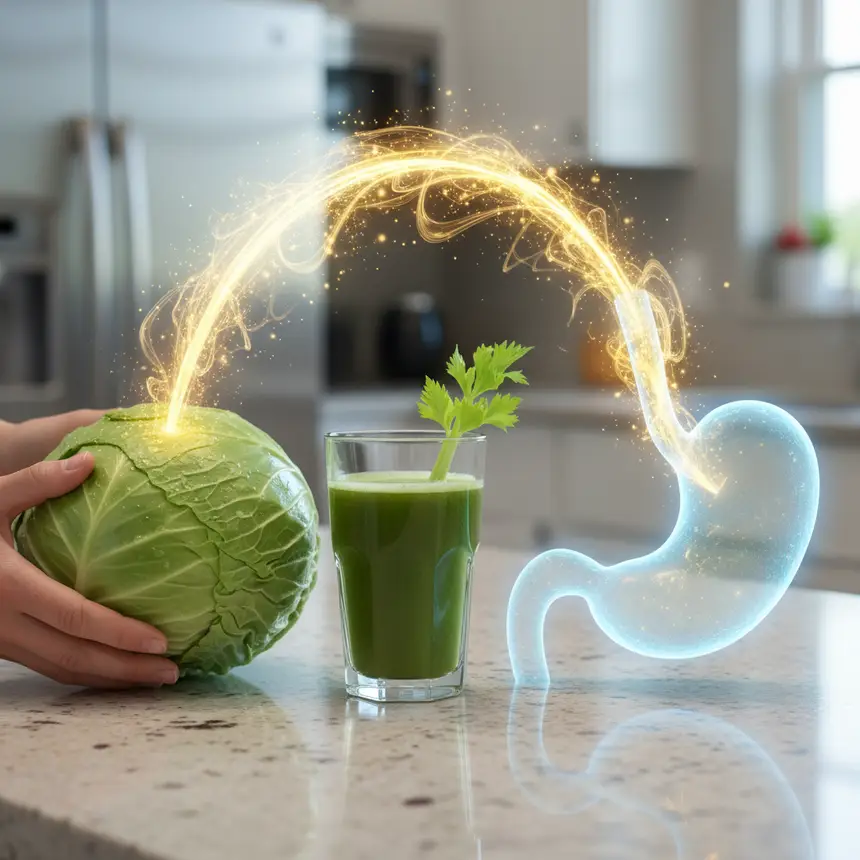 cabbage juice stomach protection