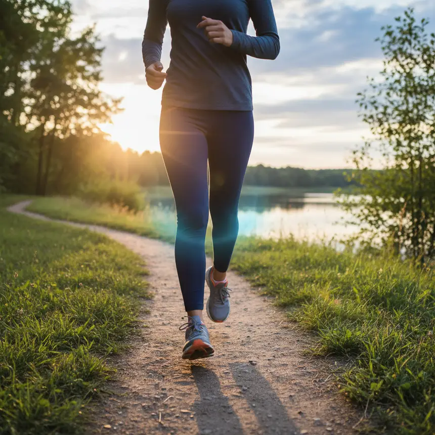 Vigorous jogging, improved circulation, healthy future