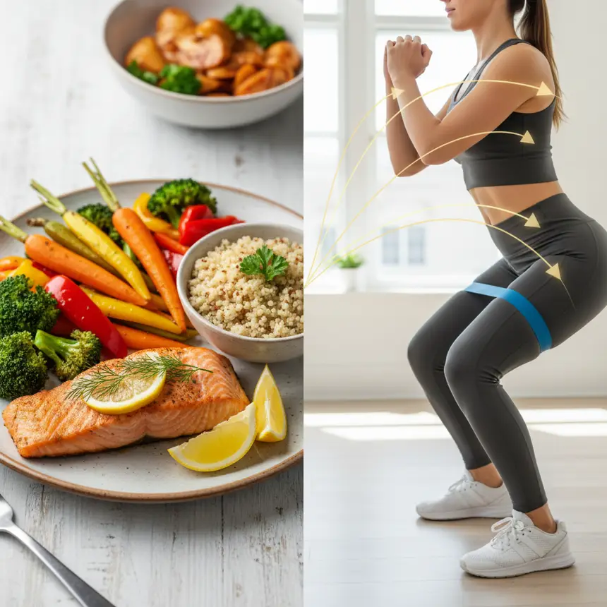 Balanced diet exercise nutrition