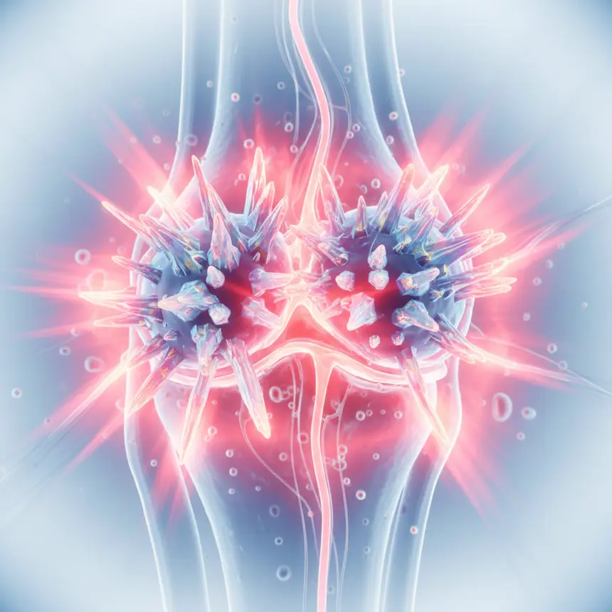 uric acid crystals, purine metabolism, joint inflammation