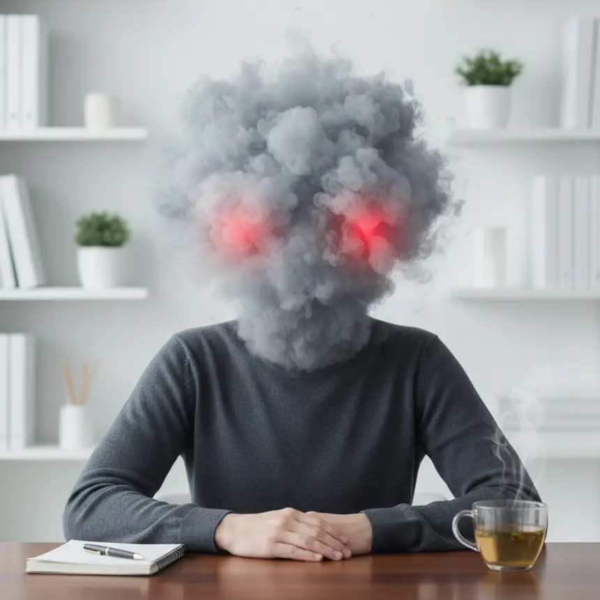 Reduced brain activity, nerve sensitivity