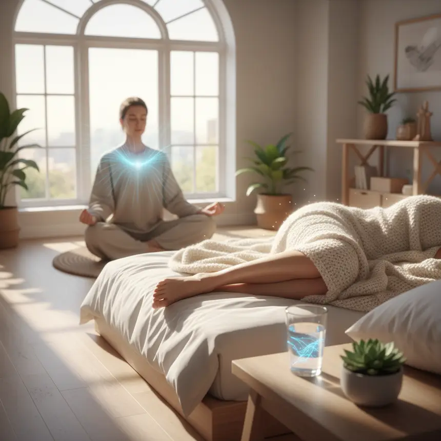 Quality sleep, hydration, body temperature, stress management