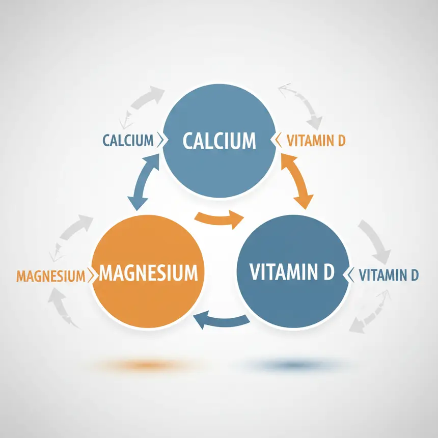 Nutrient deficiency causes, Calcium Magnesium Vitamin D interaction, Vitamin D inadequacy