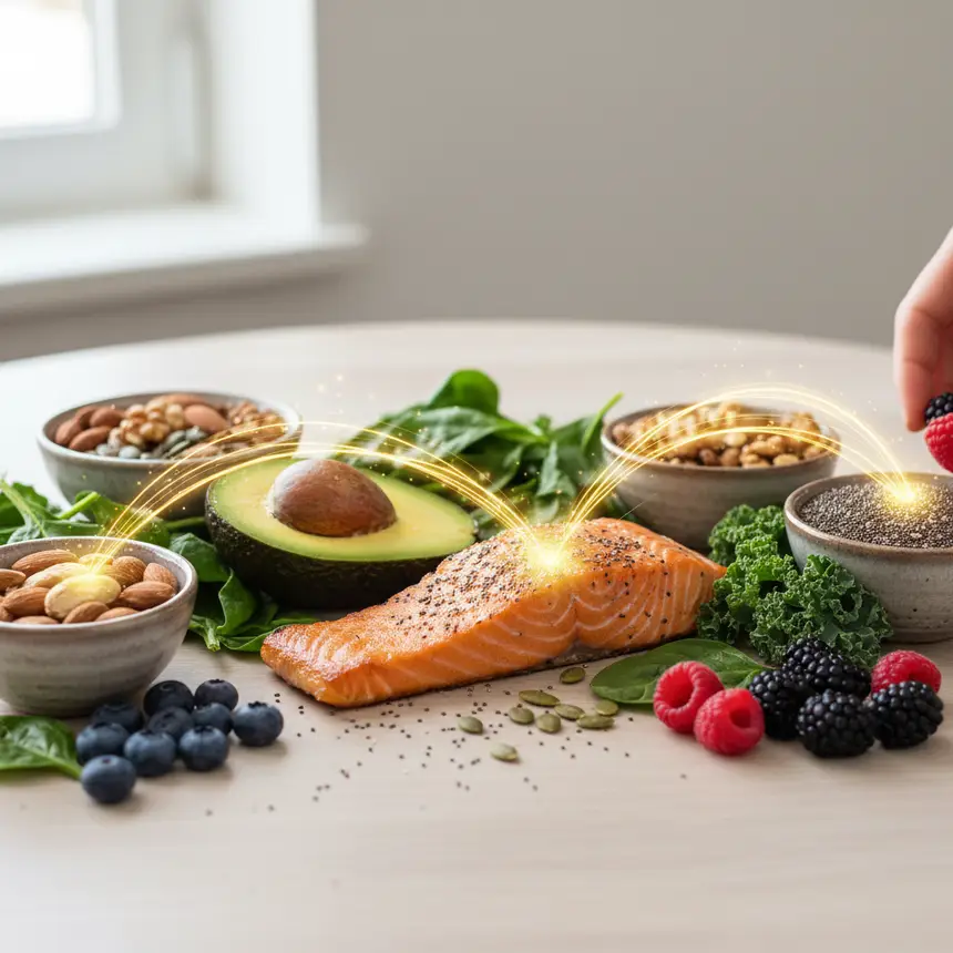 Ovarian nutrients, healthy ingredients, omega-3