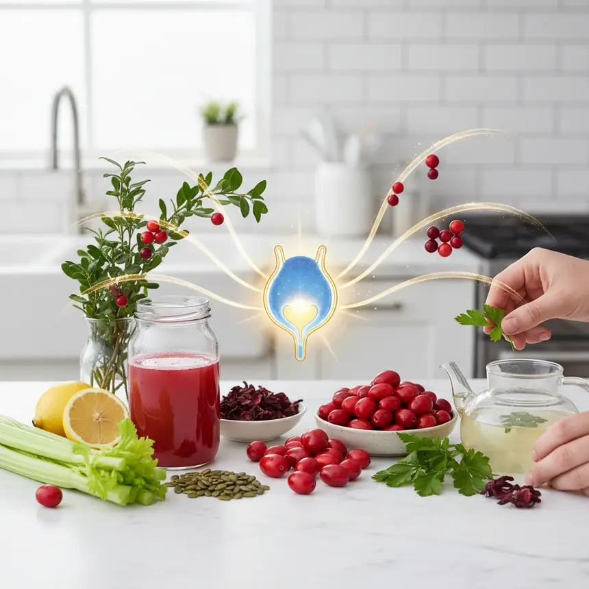Plant-based ingredients for bladder health