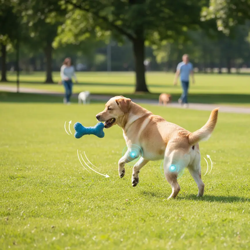Happy active dog
