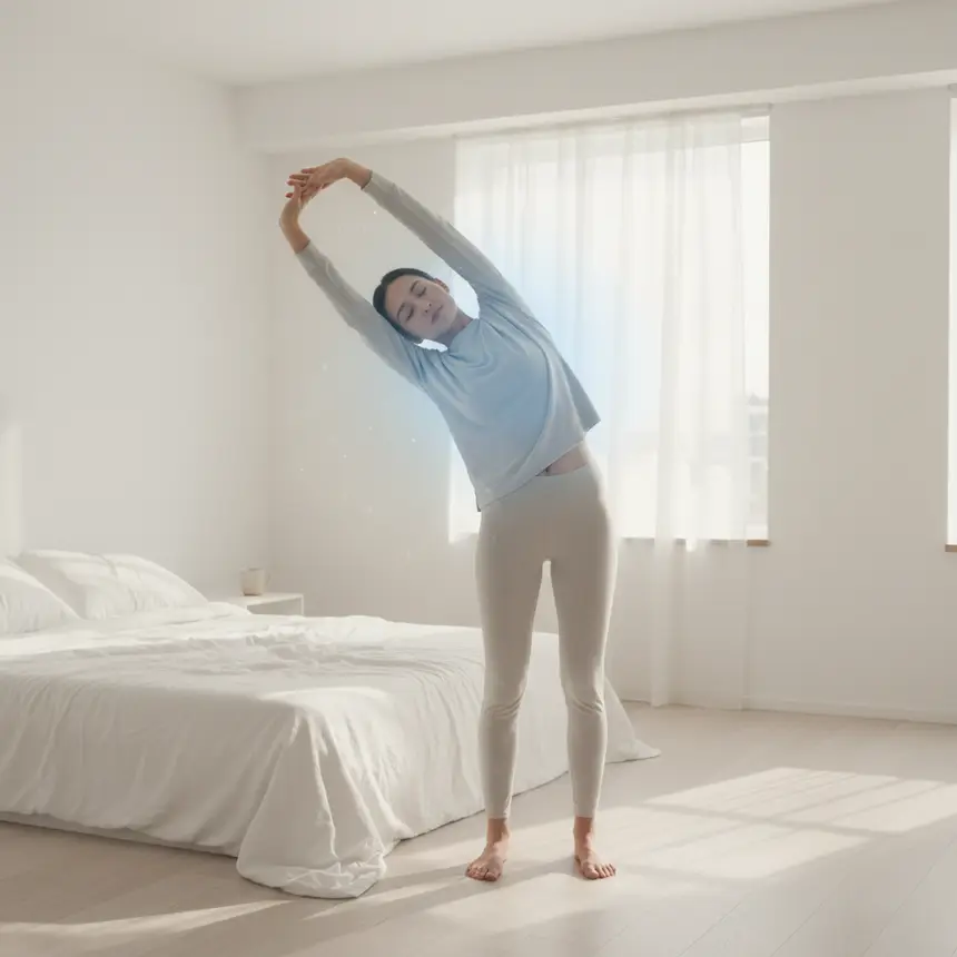 Consistent sleep, exercise habit, healthy morning
