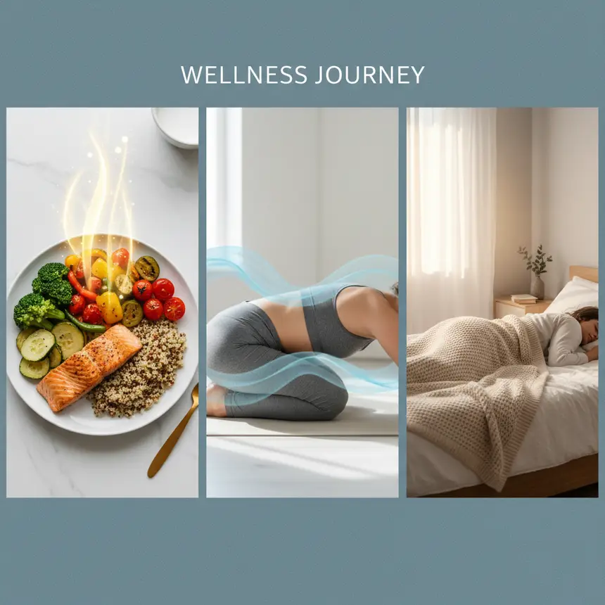 regular sleep, balanced diet, physical activity