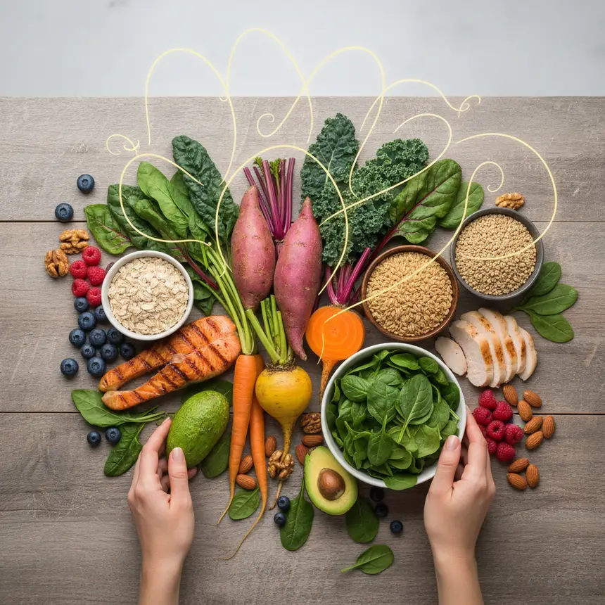 Nutrient-rich healthy ingredients