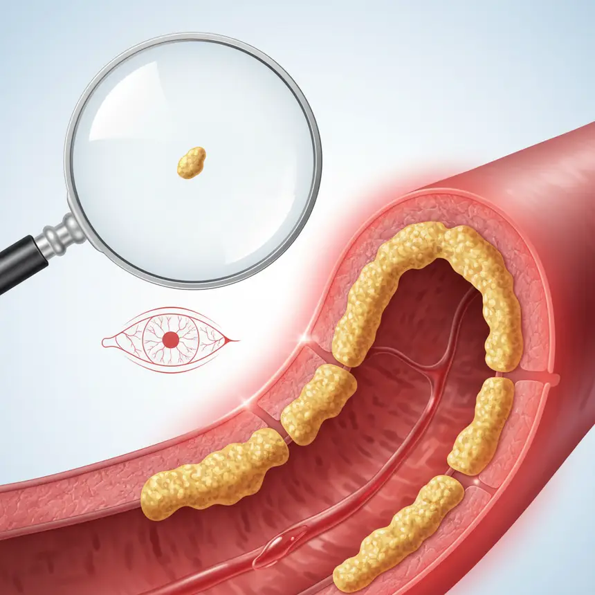 Narrowed blood vessel warning