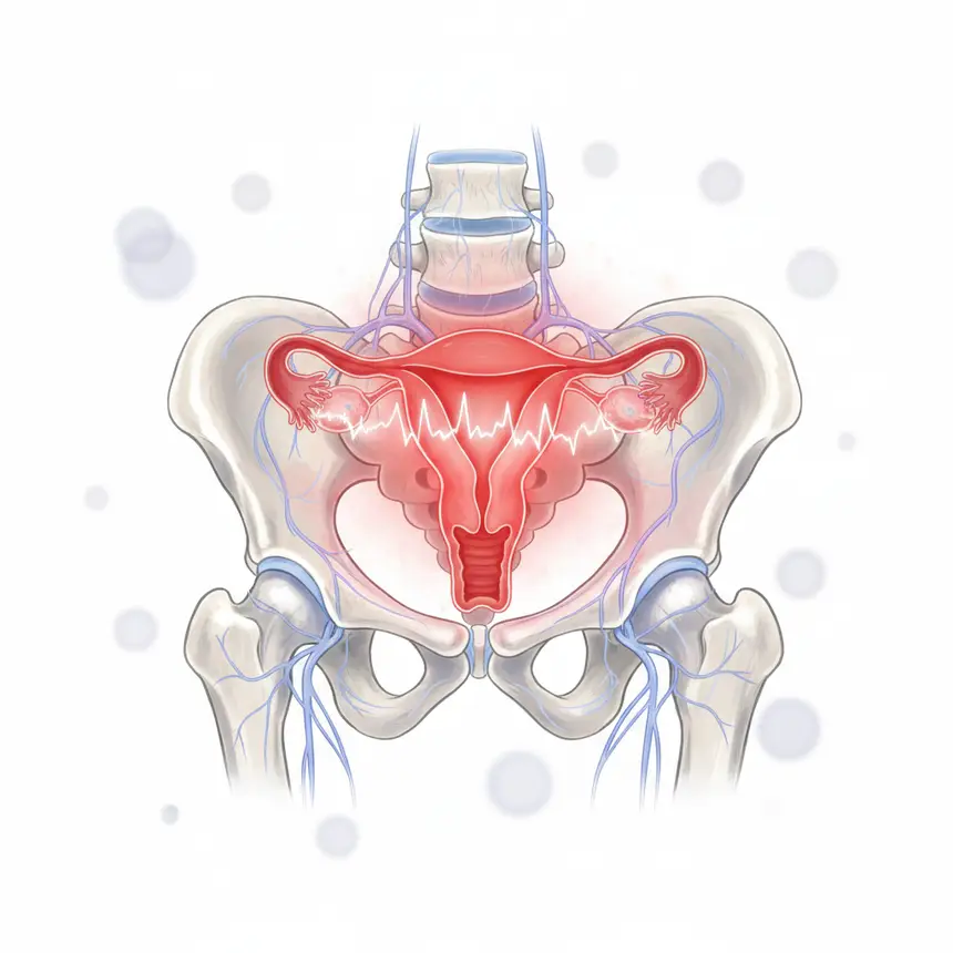 uterine inflammation, poor circulation, female health issues