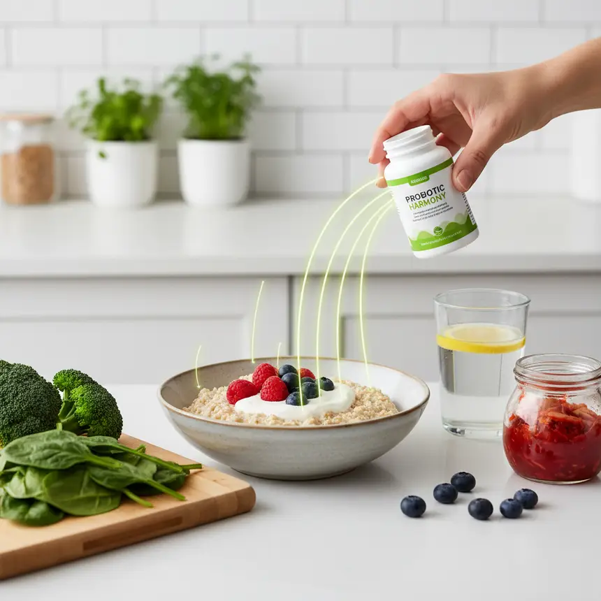 Gut health diet probiotic intake